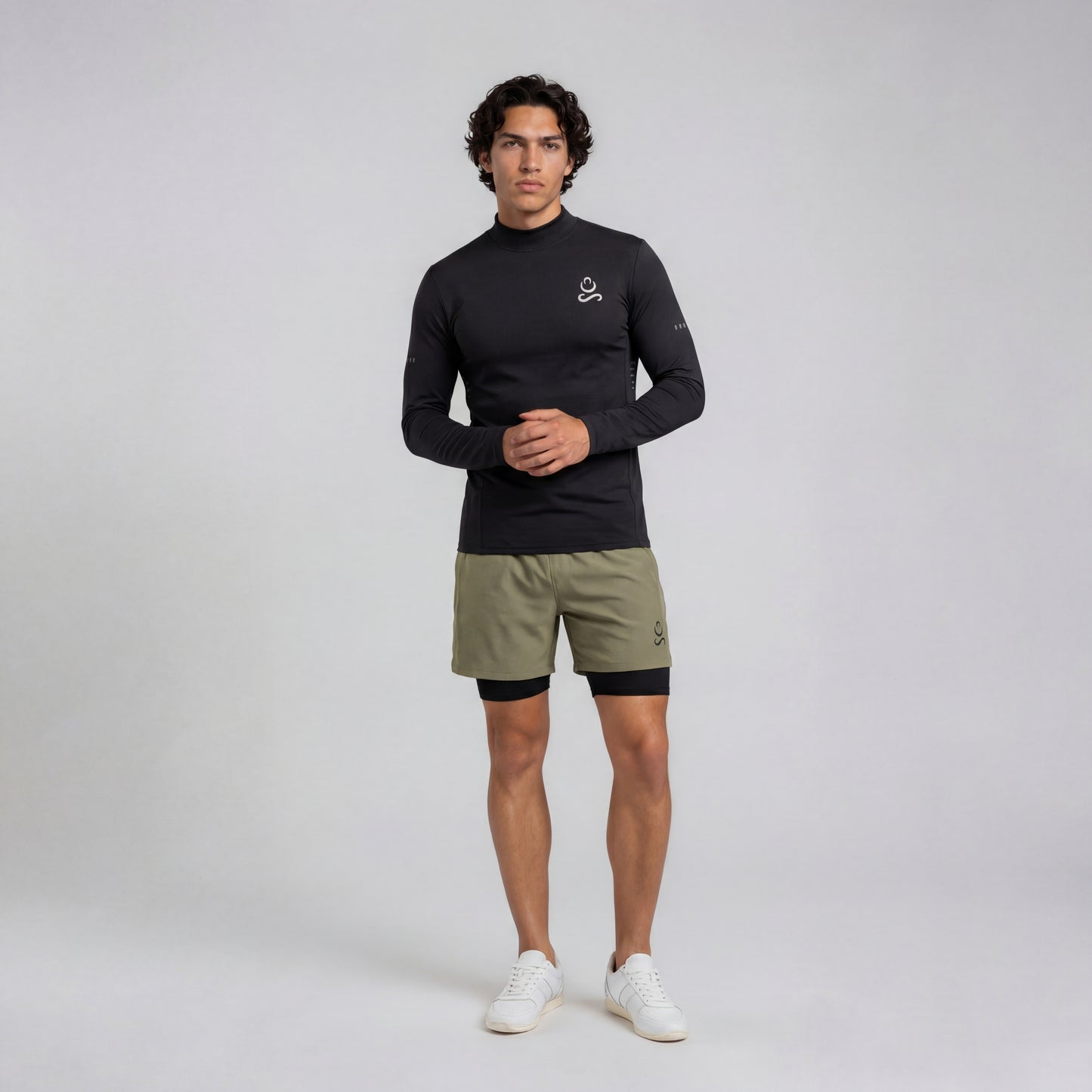 2 in 1 Shorts Green