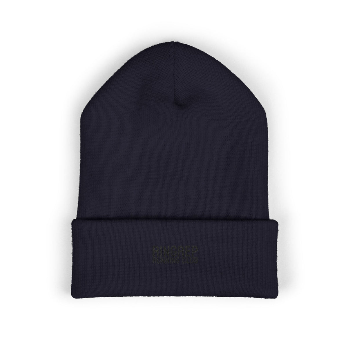 RingRep Running Club Classic Cuffed Beanie – Embroidered Winter Knit Hat