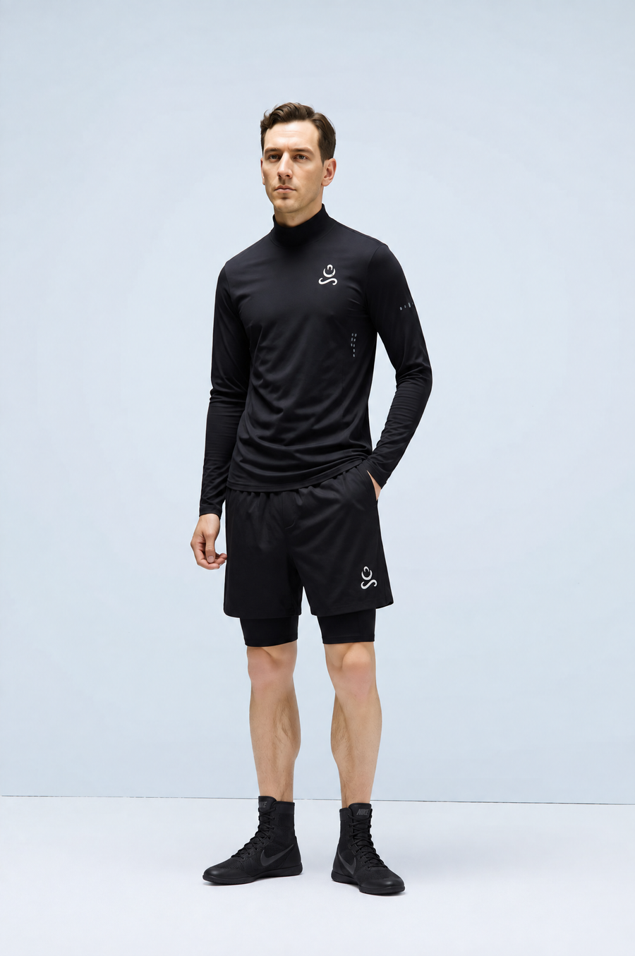 2 in 1 Shorts Black